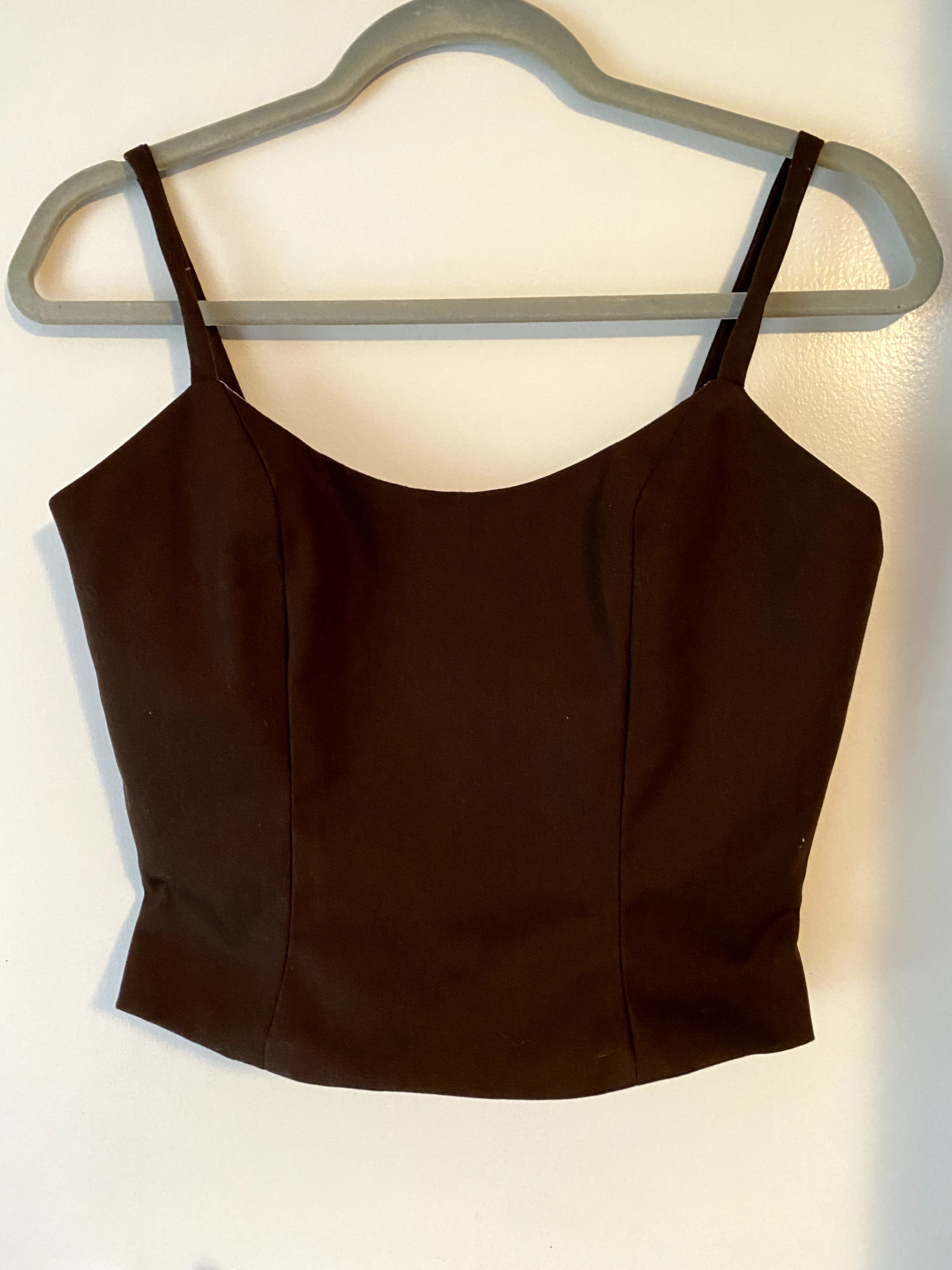 Brown cami, front